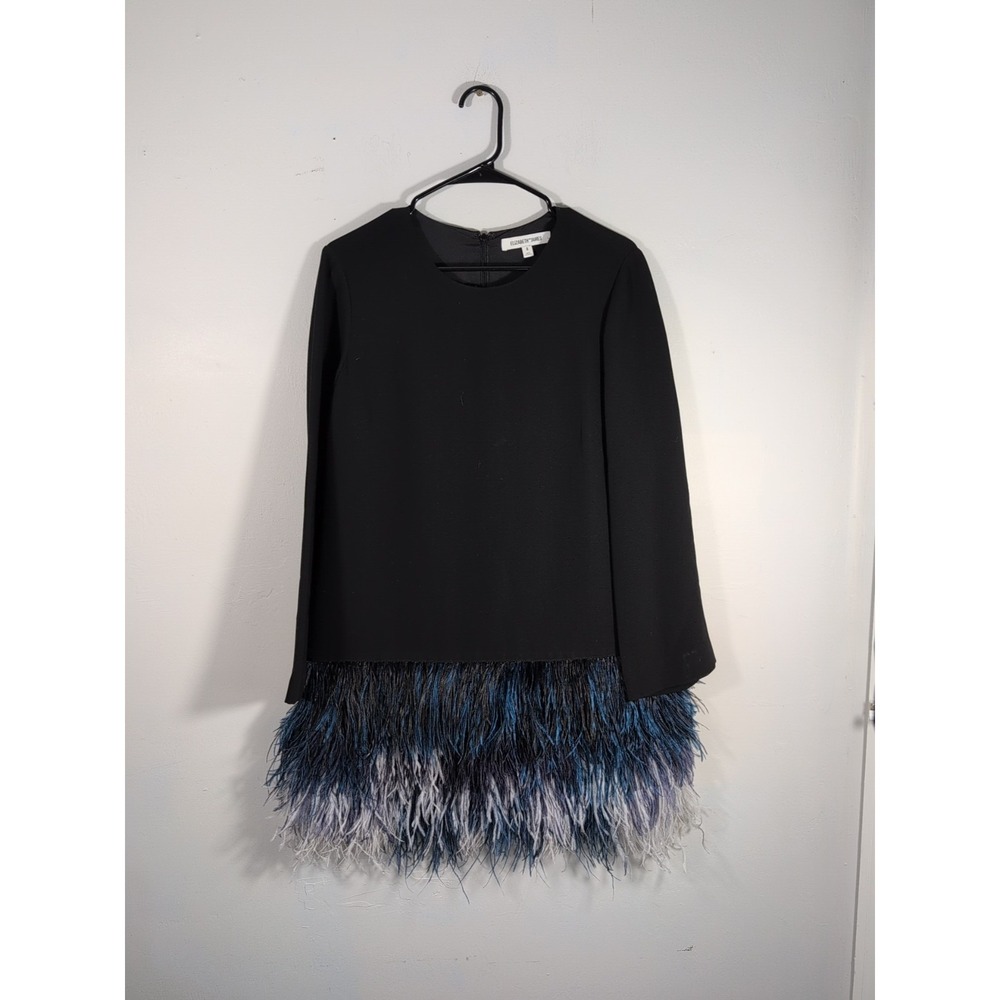 Elizabeth And James Ostrich Feather Serena Dress Size 8